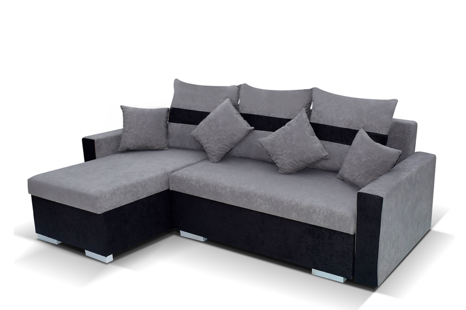 NEVOS Narożnik lewy/prawy szary/czarny - zdjęcie 0