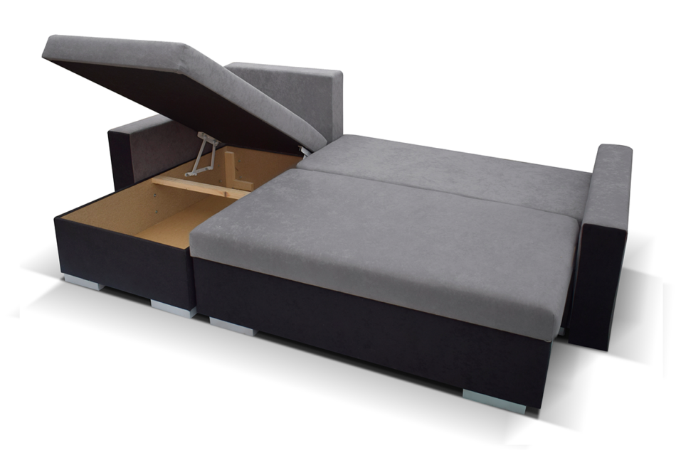 NEVOS Narożnik lewy/prawy szary/czarny - zdjęcie 2