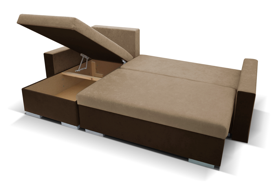 NEVOS Narożnik lewy/prawy beżowy/brązowy - zdjęcie 2