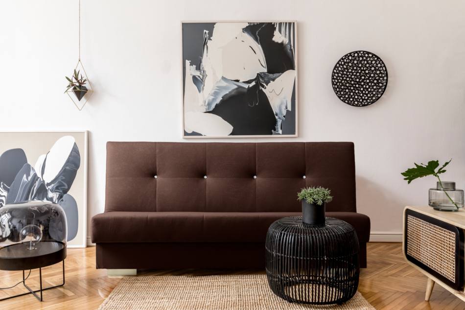 MIGELI Wersalka ciemny brązowy - zdjęcie 5