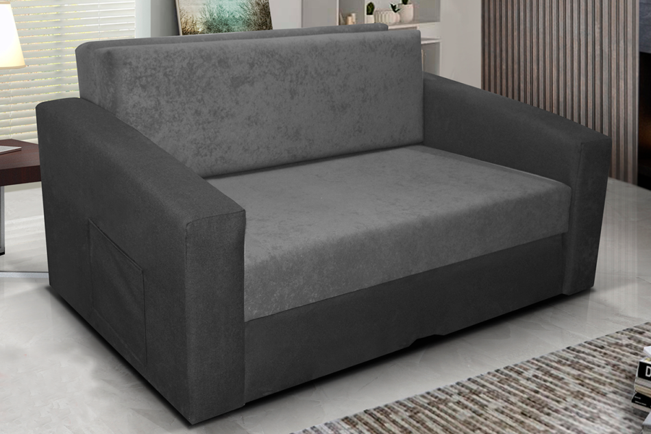 TULIOS Sofa 2 jasny szary/ciemny szary - zdjęcie 1