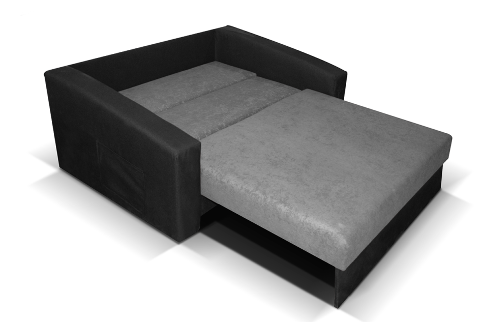 TULIOS Sofa 2 szary/czarny - zdjęcie 2