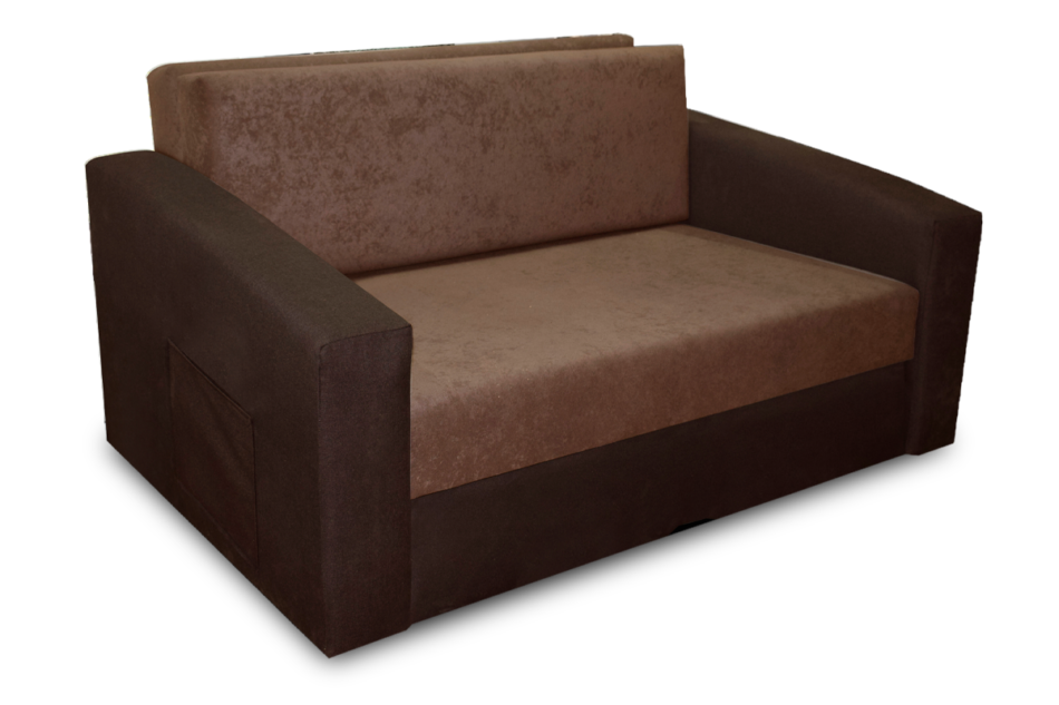 TULIOS Sofa 2 jasny brązowy/ciemny brązowy - zdjęcie 0