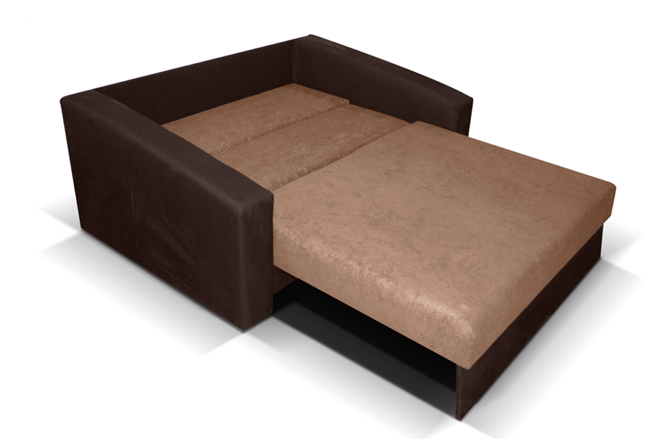 TULIOS Sofa 2 jasny brązowy/ciemny brązowy - zdjęcie 2