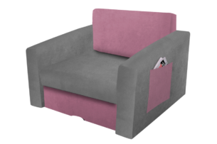 TULIOS, https://dev1-mda.konsimo.pl/kolekcja/tulios/ Fotel szary/różowy - zdjęcie