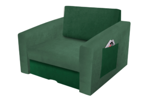 TULIOS, https://dev1-mda.konsimo.pl/kolekcja/tulios/ Fotel jasny zielony/ciemny zielony - zdjęcie