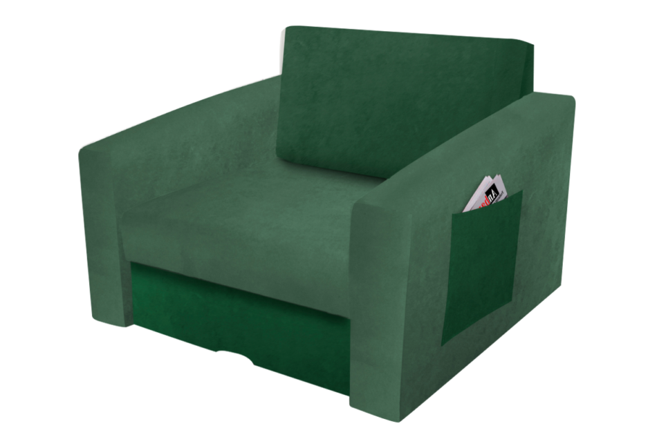 TULIOS Fotel jasny zielony/ciemny zielony - zdjęcie 0