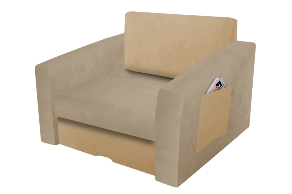 TULIOS Fotel kremowy/beżowy - zdjęcie 0