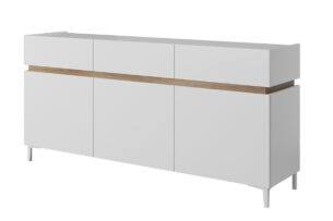 CASATI, https://dev1-mda.konsimo.pl/kolekcja/casati/ Komoda "3" biały/ dąb - zdjęcie