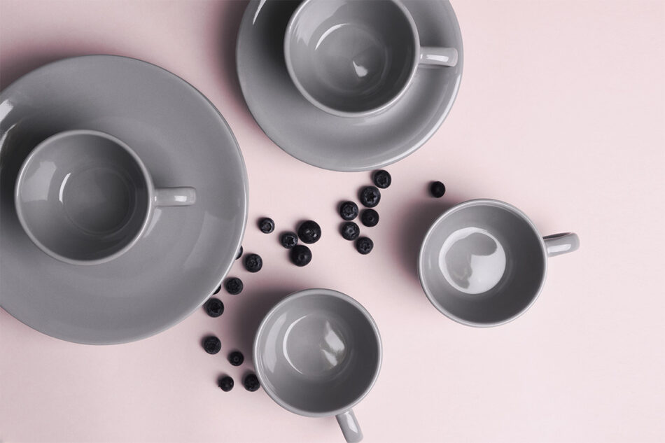 LUPIN Zestaw kawowy, 4 os. (12 el.) szary - zdjęcie 8