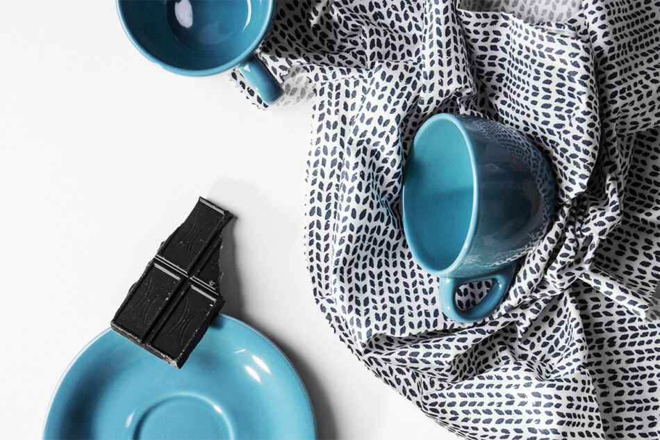 LUPIN Zestaw kawowy, 4 os. (12 el.) turkusowy - zdjęcie 8