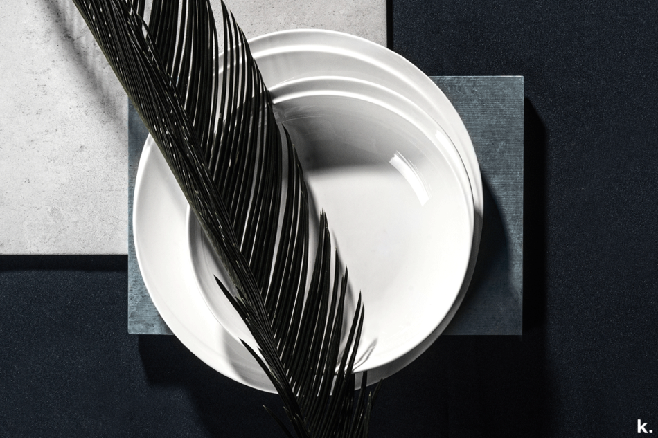 RESEDA Talerz obiadowy biały - zdjęcie 4