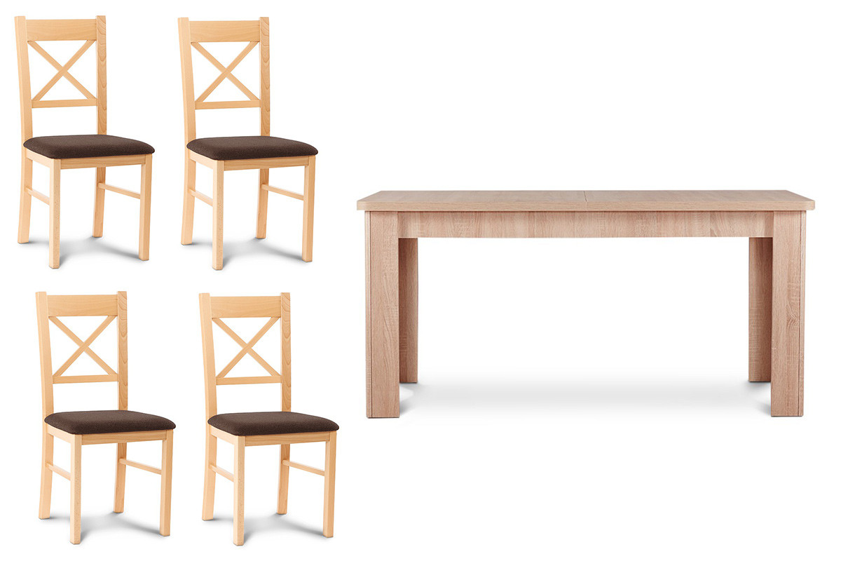 Zestaw krzesła 4 szt.  + stół