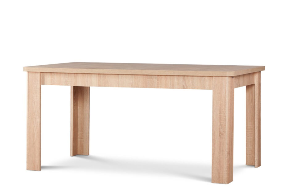 CRAM, AVERO Zestaw krzesła 4 szt.  + stół buk/ciemny brąz|dąb - zdjęcie 1