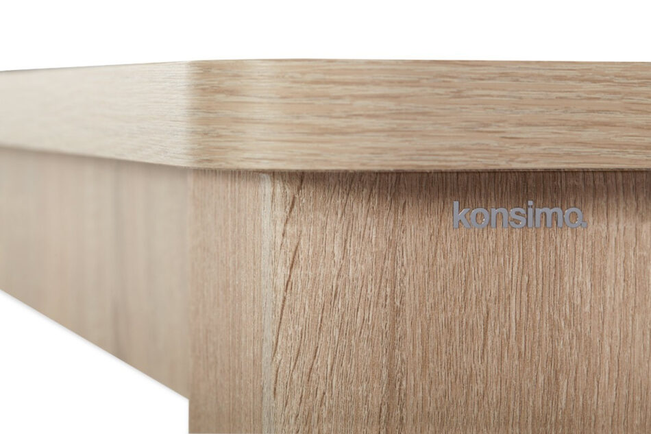 CRAM, AVERO Zestaw krzesła 4 szt.  + stół buk/ciemny brąz|dąb - zdjęcie 7