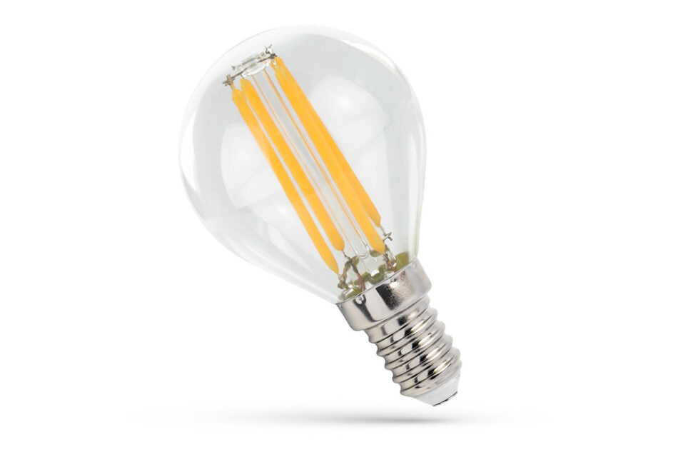 INLUMI Żarówka kulka  E-14, 4W, 230V przezroczysty/ciepły biały - zdjęcie