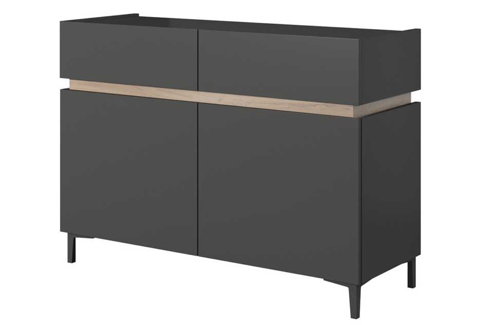CASATI Komoda "2" antracytowy/dąb - zdjęcie 0