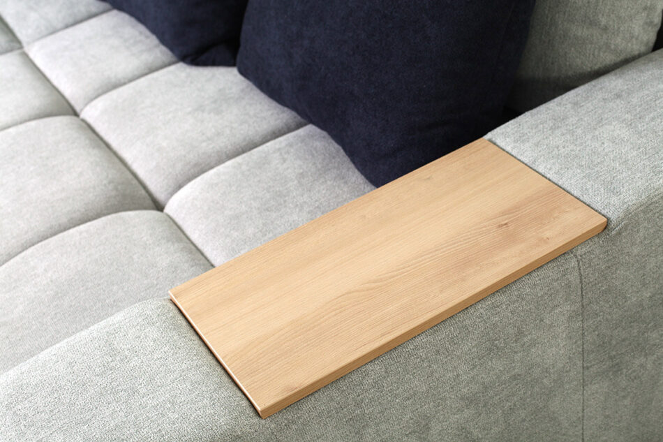 ALZA Narożnik lewy/prawy jasny szary/czarny/żółty - zdjęcie 4