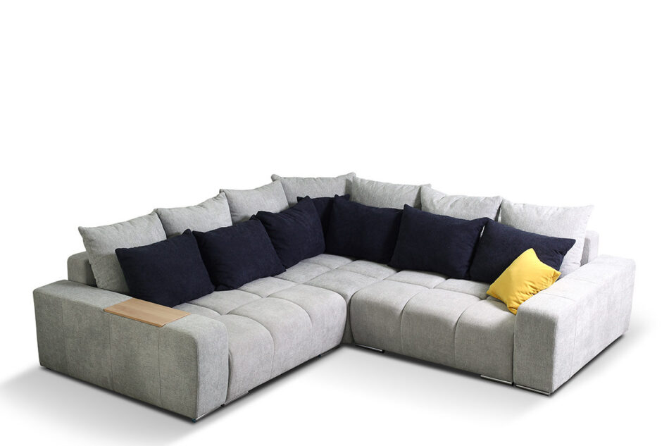 ALZA Narożnik lewy/prawy jasny szary/antracytowy/żółty - zdjęcie 0