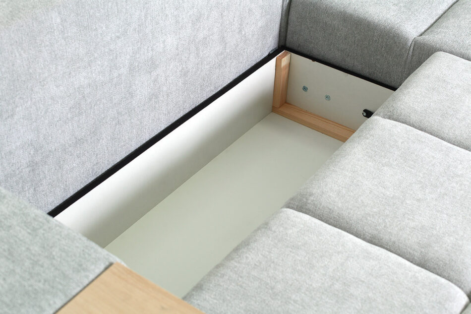 ALZA Narożnik lewy/prawy jasny szary/antracytowy/żółty - zdjęcie 3