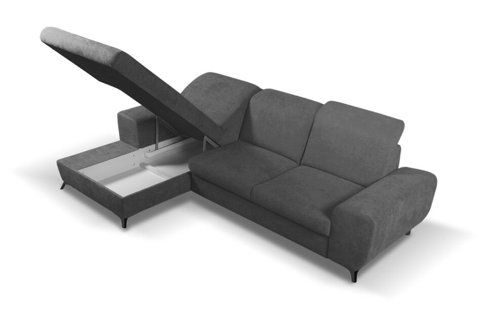 ZAFER Narożnik lewy ciemny szary - zdjęcie 3