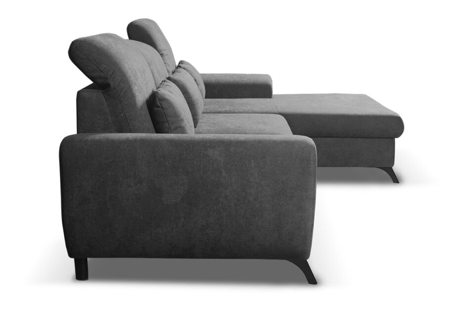 ZAFER Narożnik prawy ciemny szary - zdjęcie 2