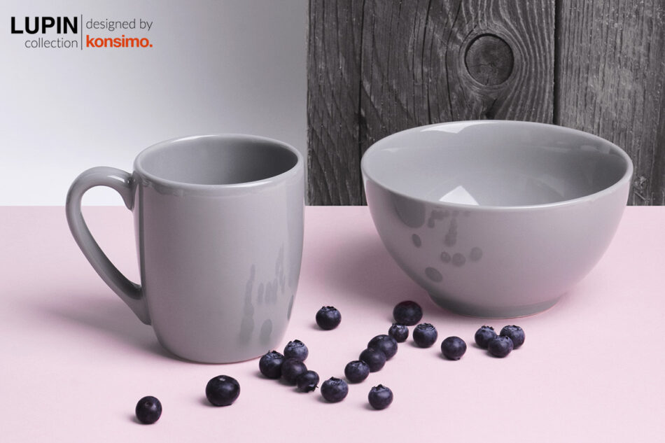 LUPIN Zestaw śniadaniowy, 4 os. (8 el.) szary - zdjęcie 8