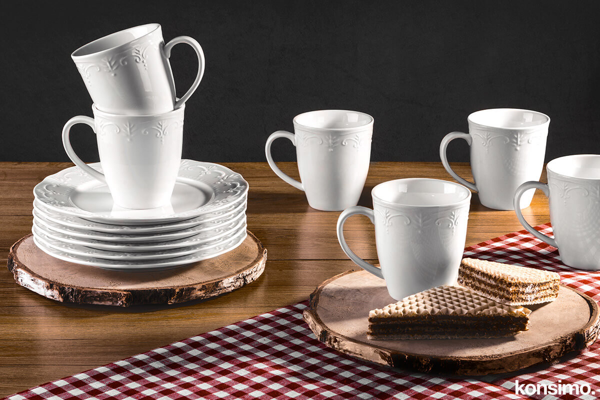 Zestaw herbaciany, 6 os. (12 el.)