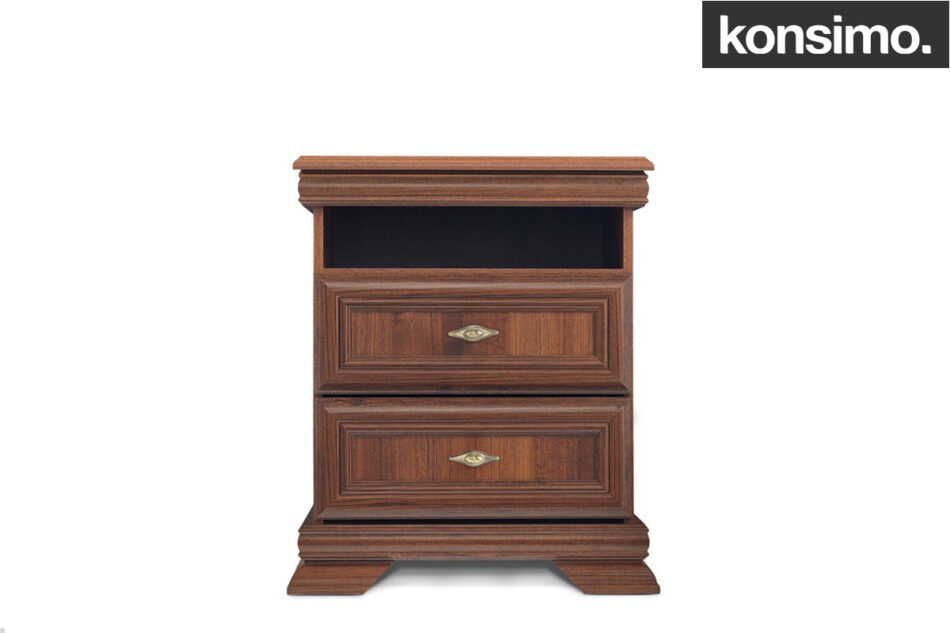 IMPERIO Szafka nocna do sypialni 40 cm orzech - zdjęcie 4