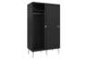 SOFTLINE Szafa czarny/dąb - zdjęcie 4