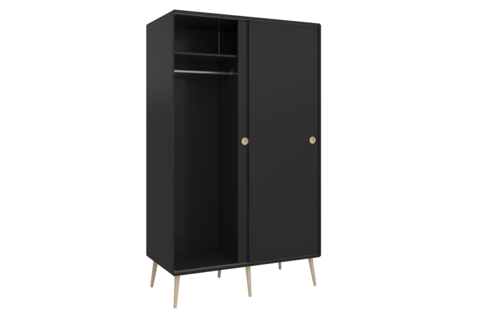 SOFTLINE Szafa czarny/dąb - zdjęcie 3