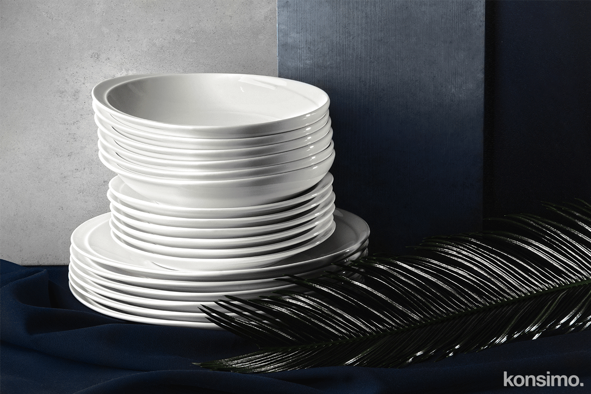 Zestaw obiadowy, 6 os. (18el)