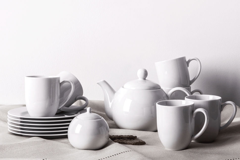 MUSCARI Zestaw herbaciany, 6 os, (14el) biały - zdjęcie 0