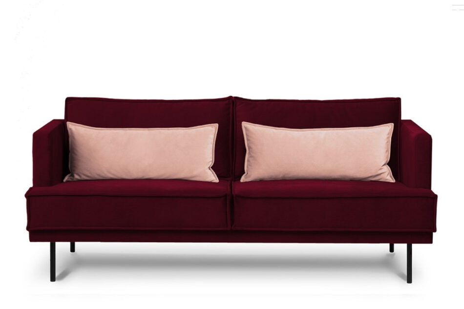 GANZO Sofa 3 bordowy/różowy - zdjęcie 0