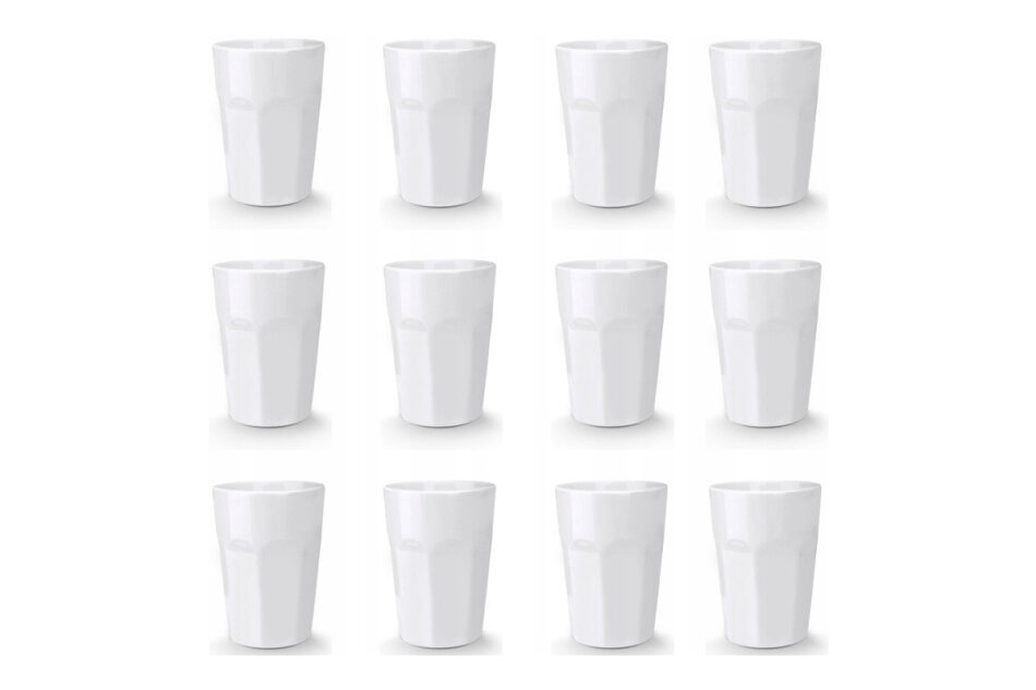 CAMPI Zestaw kubków, 4os. (12 el.) biały - zdjęcie 0