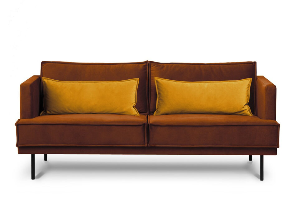 GANZO Sofa 3 pomarańczowy/żółty - zdjęcie 0