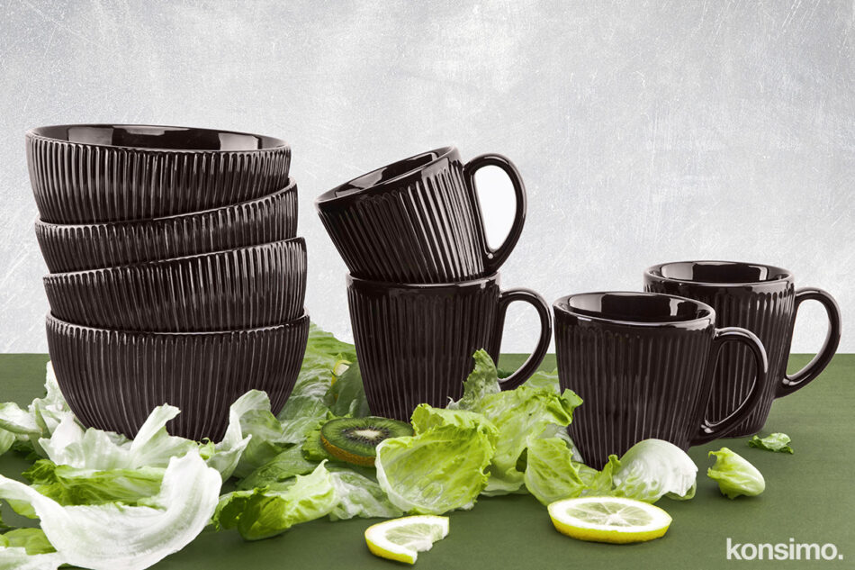 GODETI Zestaw śniadaniowy, 4 os. brązowy - zdjęcie 0