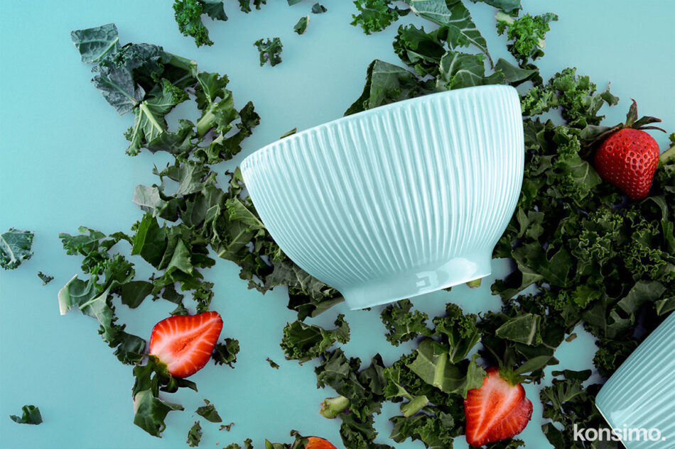 GODETI Zestaw śniadaniowy, 4 os. miętowy - zdjęcie 3