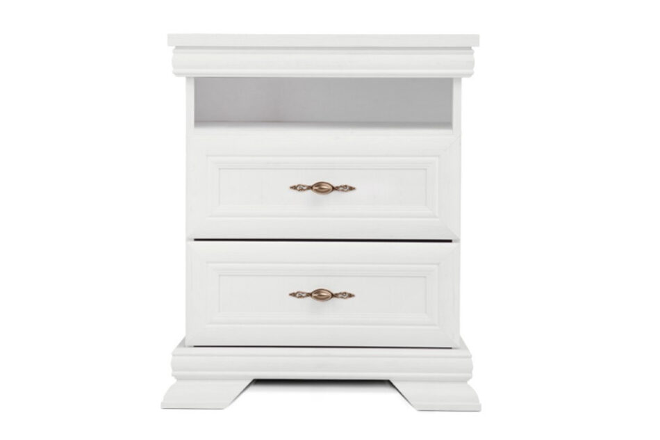 IMPERIO Biała szafka nocna 40 cm biały - zdjęcie 1