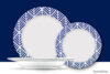 LIVIDUS Zestaw obiadowy, 4 os. (12 el) biały/niebieski - zdjęcie 9