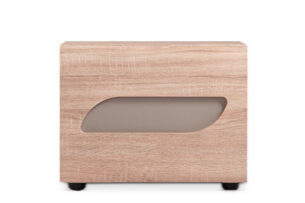 AVERO, https://dev1-mda.konsimo.pl/kolekcja/avero/ Stolik nocny dąb/szarobeżowy - zdjęcie