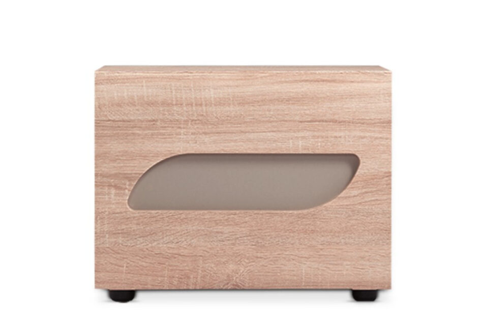 AVERO Stolik nocny dąb/szarobeżowy - zdjęcie 0