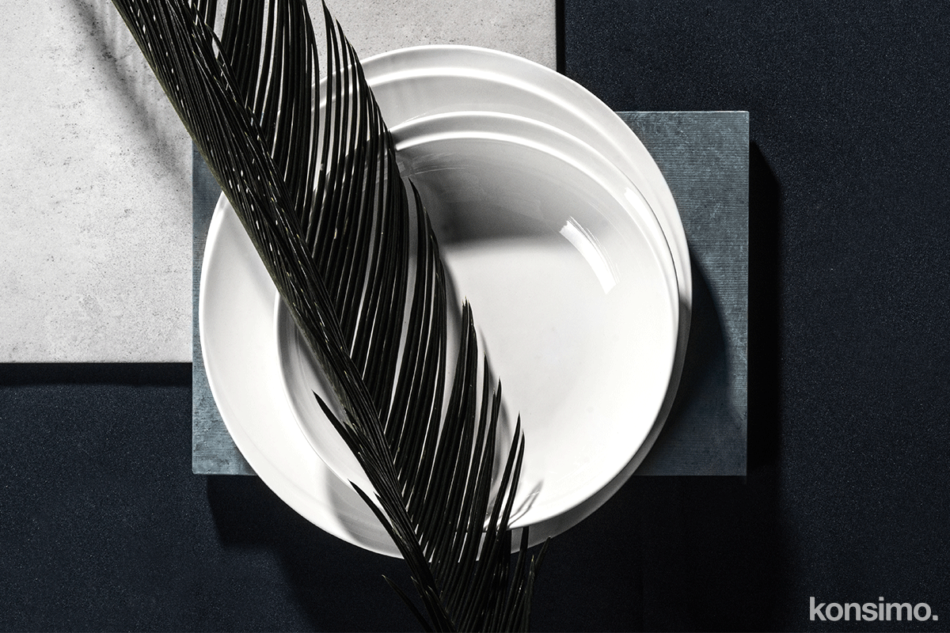 RESEDA Zestaw obiadowy, 6 os. (18el) biały - zdjęcie 7