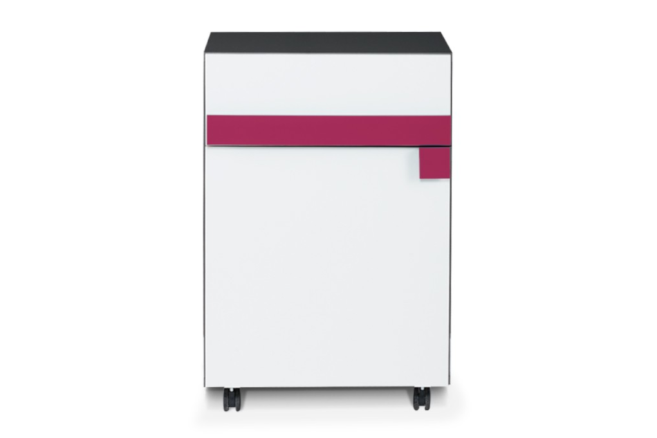 SHIBU Szafka kontenerek dla dziecka grafit/biały/różowy - zdjęcie 0