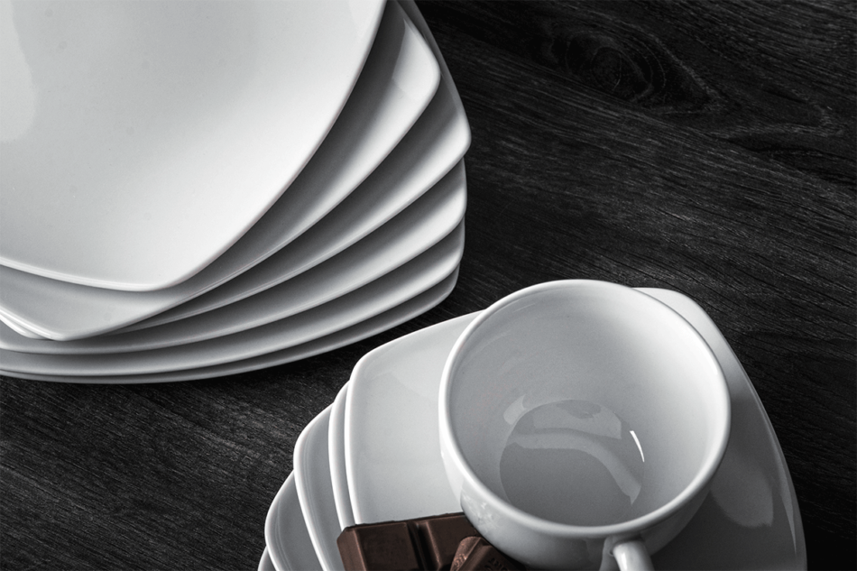 CARLINA Zestaw kawowy, 6 os. (18 el)CARLINA biały - zdjęcie 1