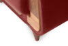 GUSTAVO Czerwony fotel do salonu welur bordowy - zdjęcie 7