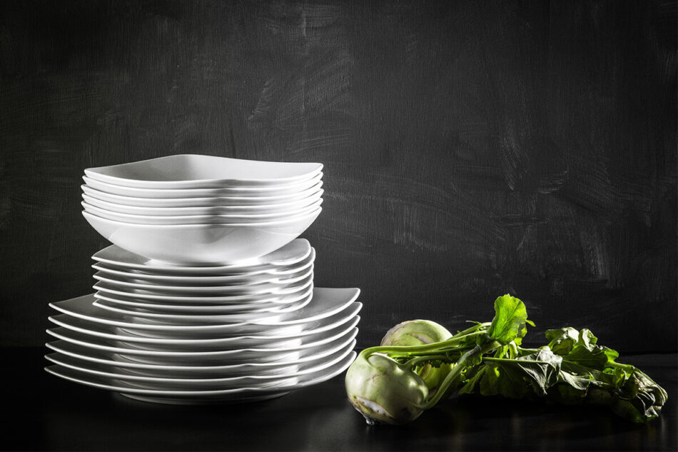 CARLINA Zestaw obiadowy, 6 os. (18el)CARLINA biały - zdjęcie 1