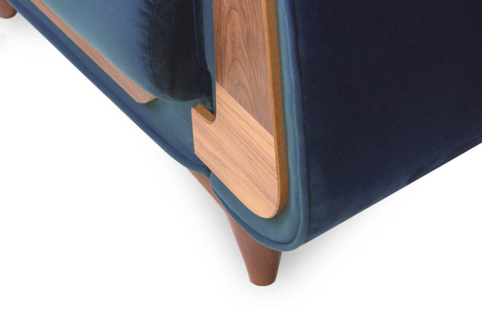 GUSTAVO Granatowy fotel do salonu welur granatowy - zdjęcie 5