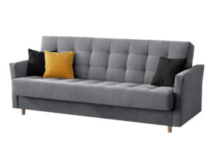 MEGLO, https://dev1-mda.konsimo.pl/kolekcja/meglo/ Sofa 3 szary/żółty/czarny - zdjęcie