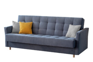 MEGLO, https://dev1-mda.konsimo.pl/kolekcja/meglo/ Sofa 3 niebieski/jasny szary/żółty - zdjęcie